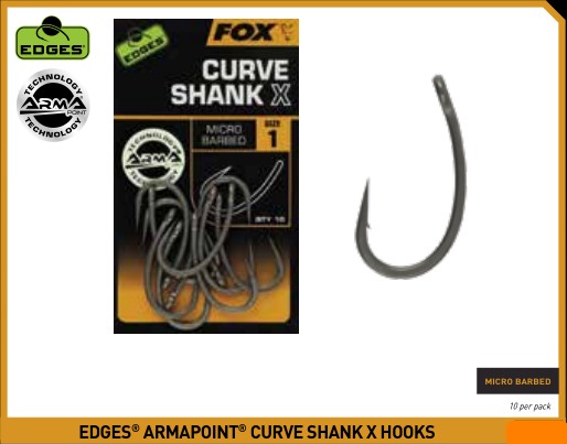UDICA FOX EDGES CURVE SHANK X 10KOM BR.01